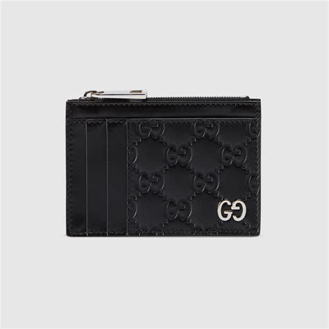 gucci petite card case|Gucci signature card case.